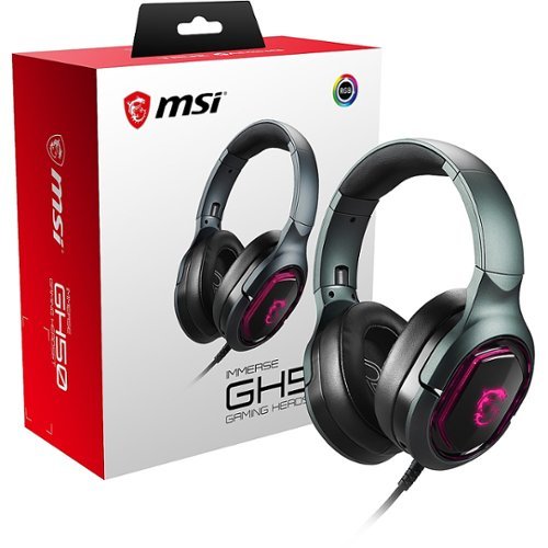 MSI - Immerse Wired Gaming Headset - Black