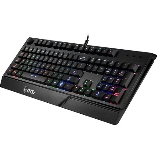 MSI - VIGOR GK20 Ergonomic Wired Gaming Membrane Keyboard - Black