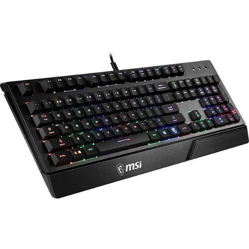 MSI VIGOR GK20 Ergonomic Wired Gaming Membrane Keyboard - Black GLOBAL SHIPPING