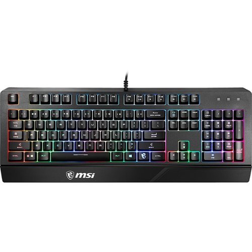 MSI VIGOR GK20 Ergonomic Wired Gaming Membrane Keyboard - Black HOW TO BUY
