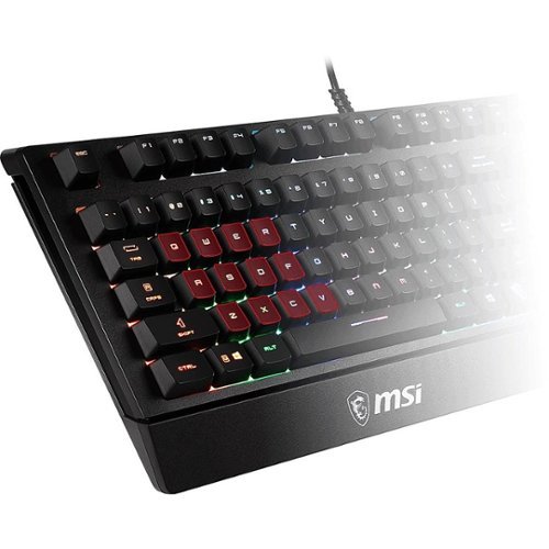 MSI VIGOR GK20 Ergonomic Wired Gaming Membrane Keyboard - Black BUY IN QATAR