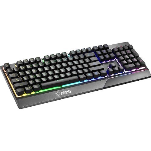 MSI VIGOR GK30 WIRED PLUNGER KEYSWITCH RGB GAMING KEYBOARD 104 KEYS - BLACK GLOBAL SHIPPING