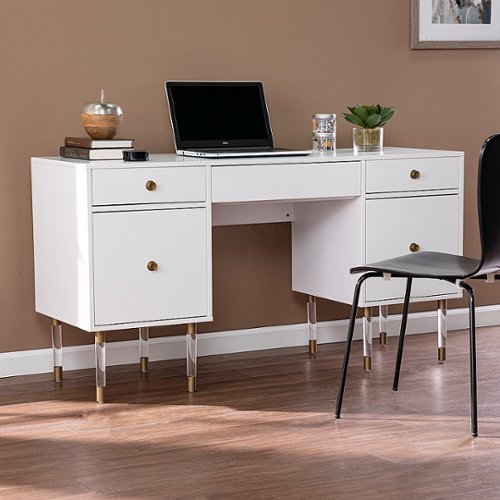 SEI Furniture - Helston Writing Desk - White finish