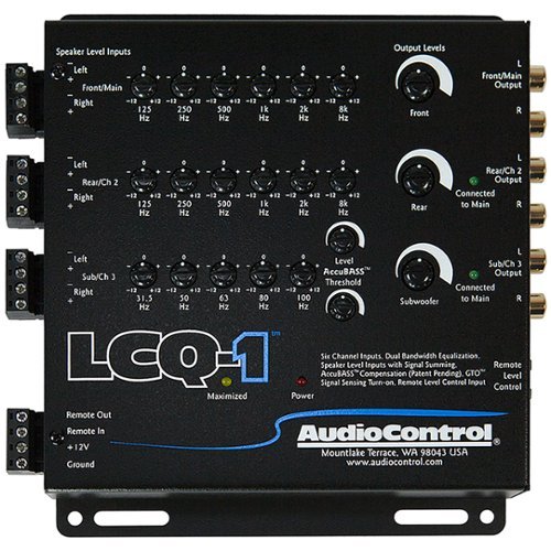AudioControl - 6-Channel Active Line Output Converter with Summing, EQ, and AccuBASS - Black