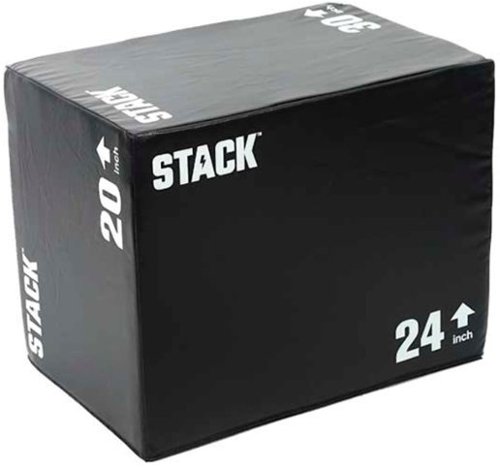Stack Fitness - Stack 3-in-1 Plyometric Jump Box - Black