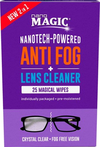 Nano Magic - 2 in 1 Anti Fog + Lens Cleaning Wipes 25 Pack