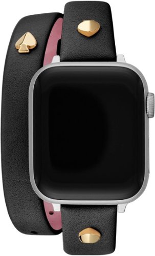 Kate Spade New York Double-wrap Black Leather 38/40mm Band for Apple Watch® - Black