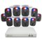 Swann - Home 1080p, 16-Channel, 10-Camera, Indoor/Outdoor Wired 1080p 2TB DVR Home Security Camera System - White-Front_Standard
