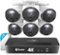 Swann - Master Series Home 8-Channel 6-Camera 4K UHD Indoor/Outdoor PoE Wired, 2TB HDD NVR Security Surveillance System - Black-Front_Standard