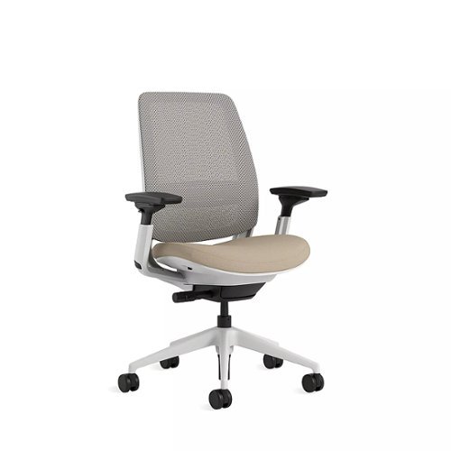 Steelcase Series 2 3D Airback Chair with Seagull Frame - Oatmeal/Nickel