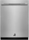 JennAir - 24-in Top-Control Built-In Tub Dishwasher with 39 dBA - Stainless Steel-Front_Standard