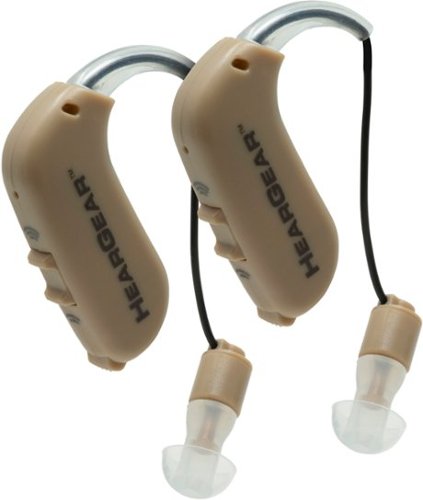 Lucid Hearing - HearGear 1 Pair Rechargeable Personal Sound Hearing Amplifiers - BEIGE