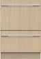 Fisher & Paykel - 24" Top Control Built-in Stainless Steel Tub Dishwasher with Integrated Double DishDrawer 44dBA - Custom Panel Ready-Front_Standard