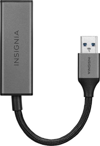 Insignia™ - USB to Ethernet Adapter - Black