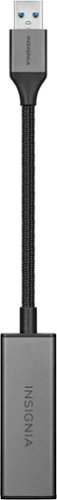 Insignia™ USB to Ethernet Adapter - Black GLOBAL SHIPPING
