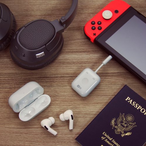 MEE audio Connect Air Bluetooth Audio Transmitter - White WORLDWIDE DELIVERY