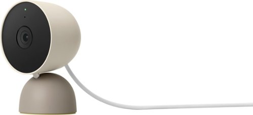 Google - Geek Squad Certified Refurbished Nest Cam (Wired) - Linen