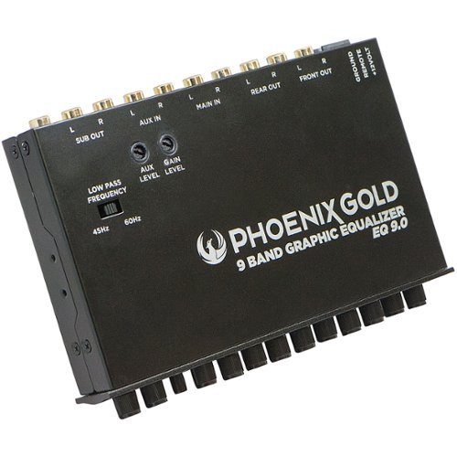 Phoenix Gold 9-Band Graphic Equalizer - Black WORLDWIDE DELIVERY