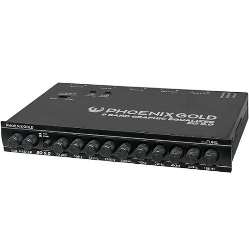 Phoenix Gold 9-Band Graphic Equalizer - Black GLOBAL SHIPPING