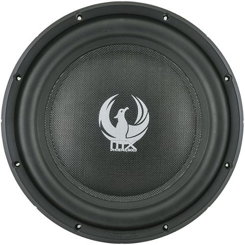 Phoenix Gold - MX 12" Dual-Voice-Coil 4-Ohm Slim Subwoofer - Black