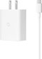 Google - 30W USB-C Charger and Cable - Clearly White-Front_Standard