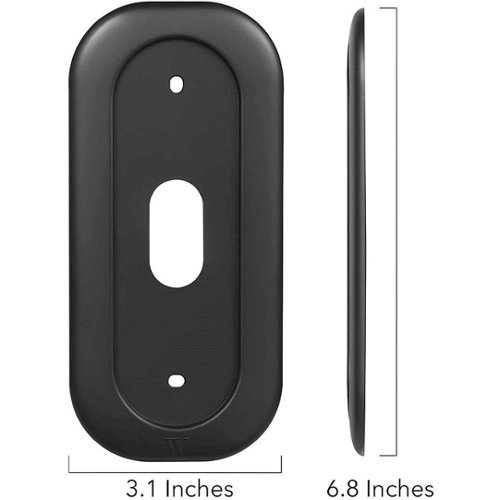 Wasserstein Wall Plate for Arlo Essential Wire-Free Video Doorbell - Black WORLDWIDE DELIVERY