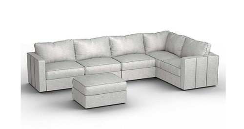 Lovesac - 6 Seats + 8 Sides Luxe Chenille & Lovesoft - Tonal Sterling
