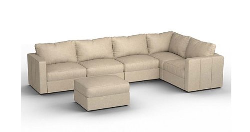 Lovesac - 6 Seats + 8 Sides Combed Chenille & Lovesoft - Tan
