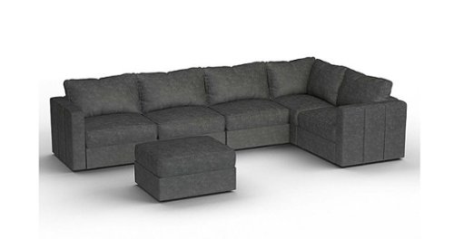 Lovesac - 6 Seats + 8 Sides Corded Velvet & Lovesoft - Charcoal Grey