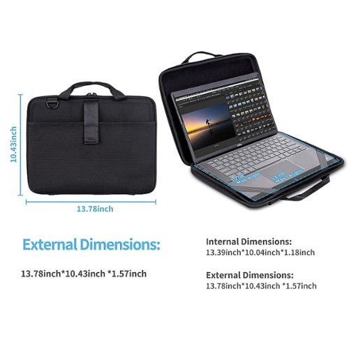 Techprotectus Work-In Case w/Pocket-for 11-12 inch Chromebook/MacBook/Laptop - Black HOW TO BUY