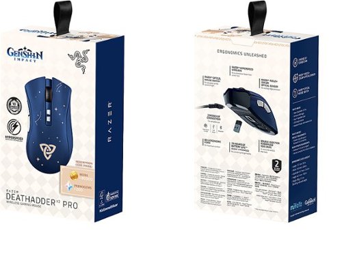Razer DeathAdder V2 Pro Wireless Gaming Mouse - Wireless - Genshin Impact Edition WORLDWIDE DELIVERY
