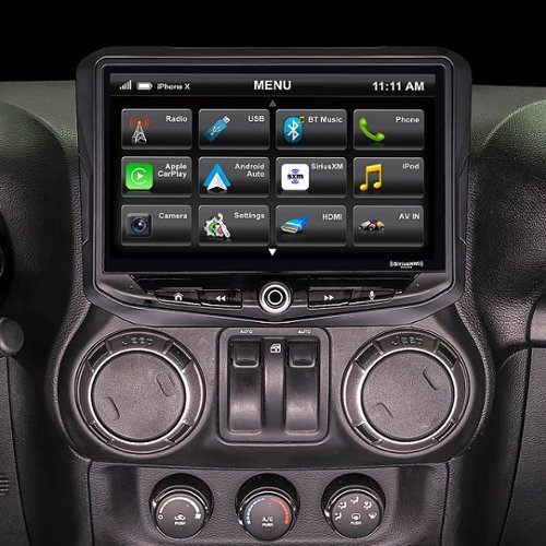 Stinger - Stereo Replacement System with 10” Touchscreen for Select 2011-2018 Jeep Wrangler JK/JKU Vehicles - Black