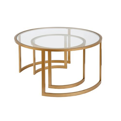 Camden&Wells - Mitera Nesting Coffee Table (set of 2) - Brass