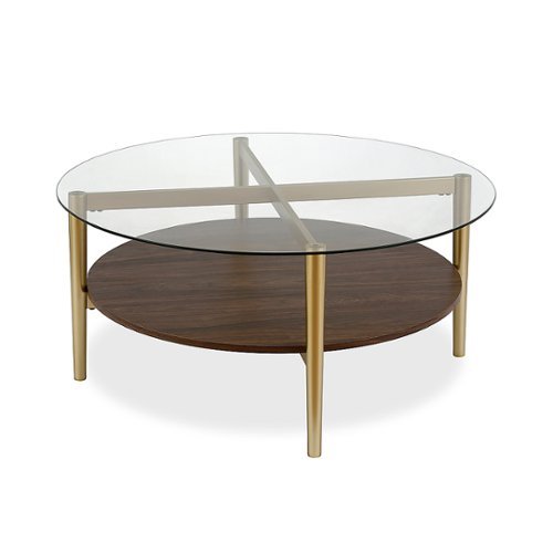 Camden&Wells - Otto Coffee Table - Gold and Walnut