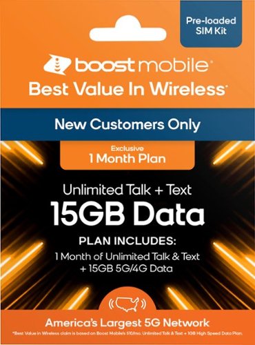 Image of Boost Mobile - 1 Month 15GB Plan SIM Card Kit