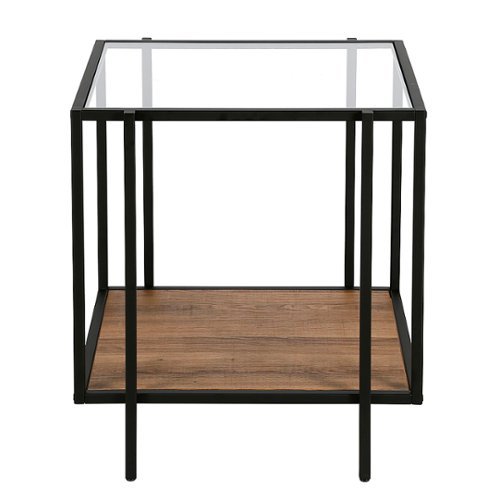 Camden&Wells - Vireo Side Table - Blackened Bronze/Rustic Oak