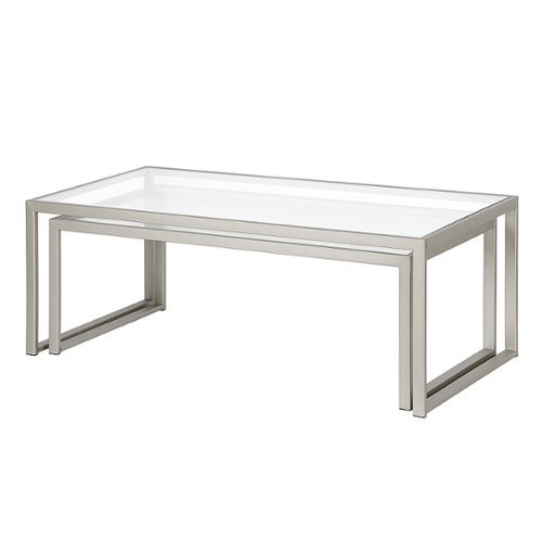 Camden&Wells - Rocco Nesting Coffee Table Set - Satin Nickel