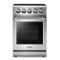 Thor Kitchen - 24 in. Wide 4 Elements Professional Electric Range - Stainless Steel-Front_Standard