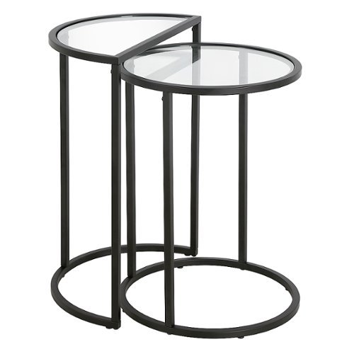 

Camden&Wells - Luna Nested Side Table (set of 2) - Blackened Bronze