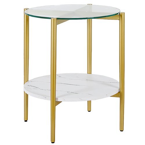 Camden&Wells - Hera Round Side Table - Blackened Bronze