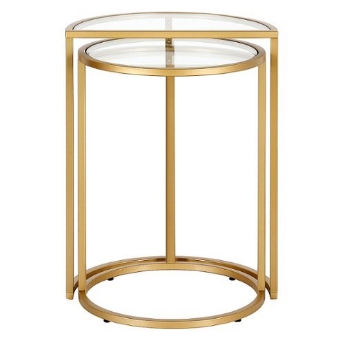 Camden&Wells - Otto Side Table - Gold and Faux Marble