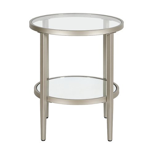 Camden&Wells - Hera Round Side Table - Satin Nickel