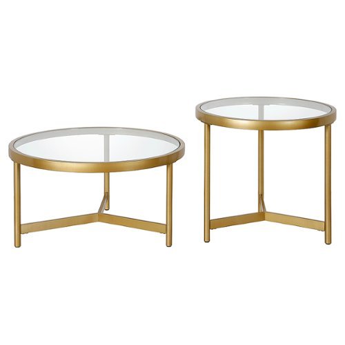 

Camden&Wells - Quentin Nesting Coffee Table (set of 2) - Brass