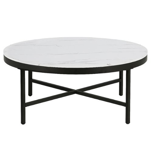 

Camden&Wells - Xivil Coffee Table - Blackened Bronze/Faux Marble