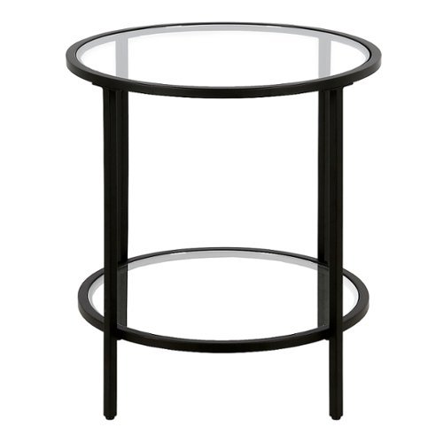 Camden&Wells - Sivil Round Side Table - Blackened Bronze