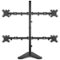 Mount-It! - Quad Monitor Desk Stand - Black-Front_Standard
