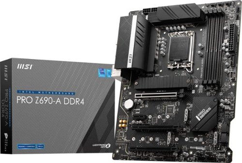 MSI - PRO Z690-A DDR4 (Socket LGA 1700) Intel Z690 ATX DDR4 Motherboard - Black