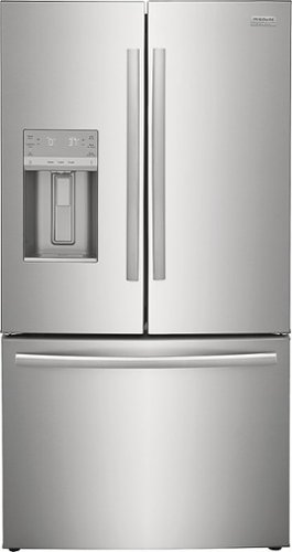 Frigidaire - Gallery 22.6 Cu. Ft. Counter-Depth French Door Refrigerator - Stainless Steel