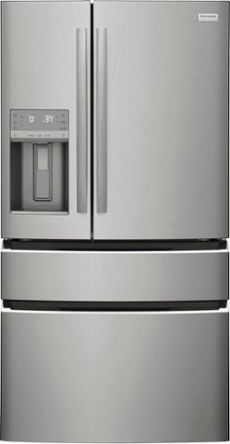 Frigidaire - Gallery 21.5 Cu. Ft. Counter-Depth 4-Door French Door Refrigerator - Stainless Steel