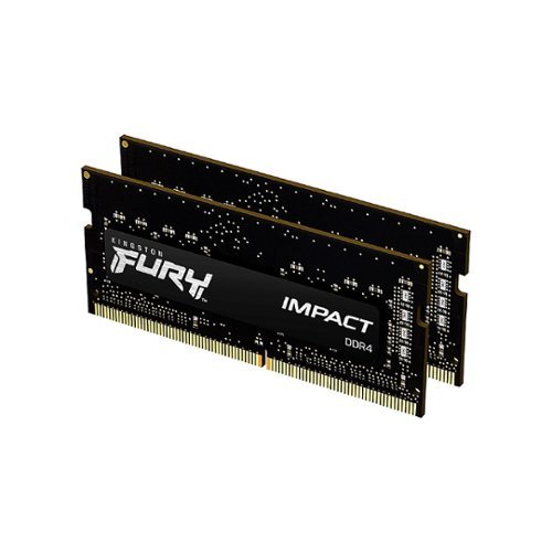 Kingston - 64GB 3200MHz DDR4 CL20 SODIMM (Kit of 2) FURY Impact Desktop Memory